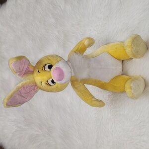 Vintage Disney Winnie The Pooh Rabbit Yellow & White Stuffed Bunny New with Tags